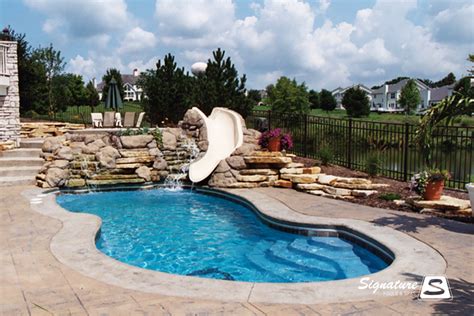 Here i have shown some swimming pool pictures from projects i designed. fiberglass pool picture gallery | Signature Fiberglass ...