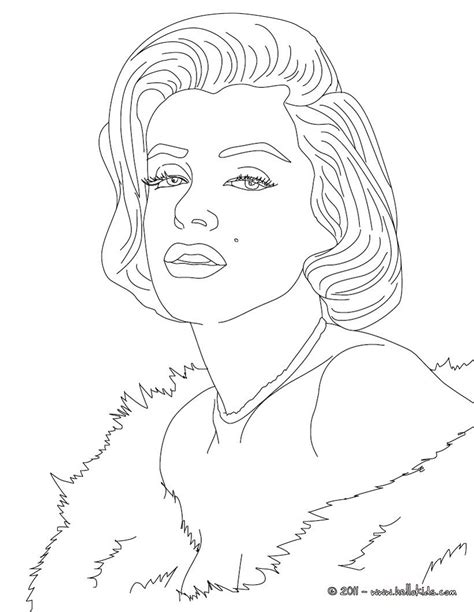 Art Famou Page Coloring Book Marylin Monroe Coloring Page American