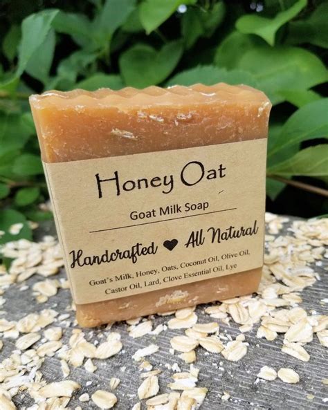 Honey Oat Goat Milk Soap All Natural Etsy In 2021 Goat Milk Soap Milk Soap Homemade Soap