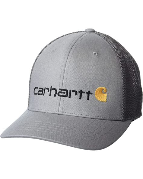 Carhartt Rugged Flex® Fitted Canvas Mesh Back Graphic Cap