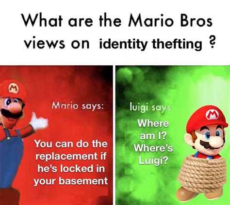 Super mario asks the almighty magic 8 block! Identity theft | Mario Bros. Views | Know Your Meme