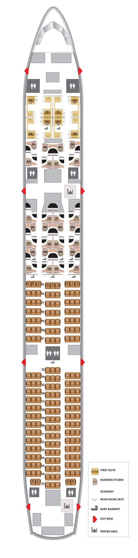 47 Seating Plan A380 Etihad