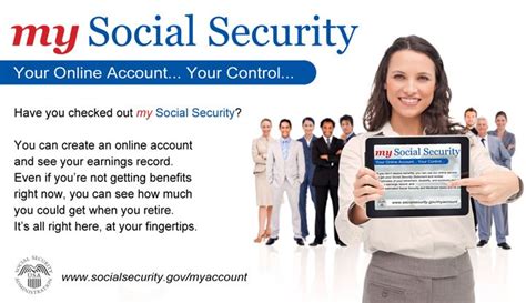 See traffic statistics for more information. A "my Social Security" account puts your info at your ...