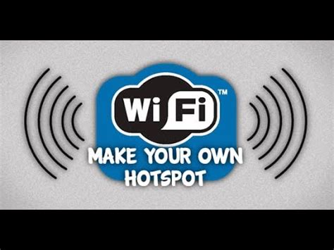 Turn Your PC Into A WIFI Hotspot YouTube