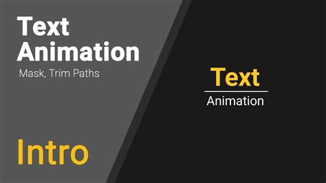 All from our global community of videographers and motion graphics designers. After effects 이펙트 Mask, Trim Paths를 활용한 간단한 Text Animation ...