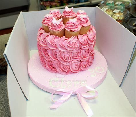 pink buttercream roses birthday cake by cakesbylorna on deviantart