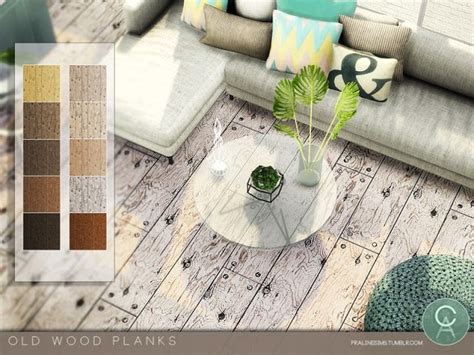 Sims 4 Ccs The Best Old Wood Planks By Pralinesims Sims Wood
