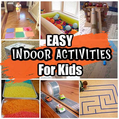 Indoor Activities For Kids Printable List Riset