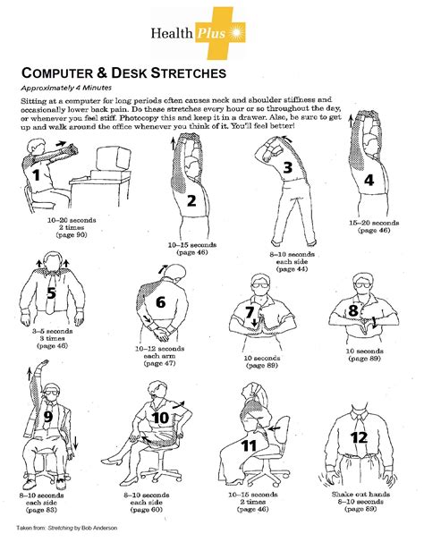 Computer And Desk Stretches Bluearbor
