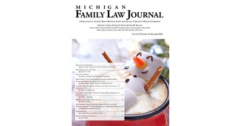 Michigan Family Law Journal--December 2022
