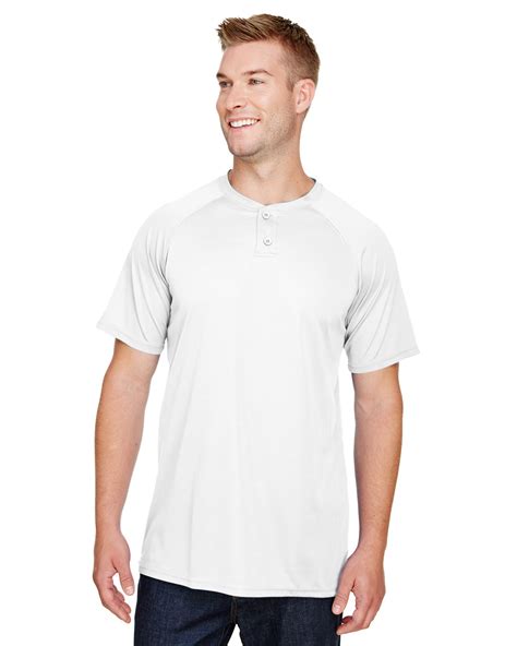Augusta Sportswear Ag1565 Adult Attain 2 Button Baseball Jersey