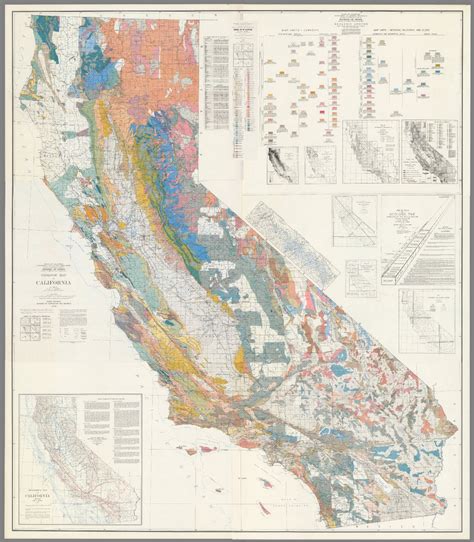 Composite Sections I Vi Geologic Map Of California Prepared By Olaf P