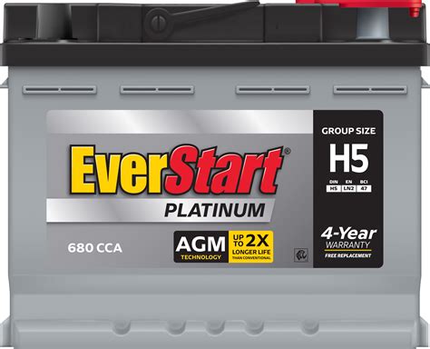 Everstart Platinum Agm Battery Group Size H8 12 Volt900 Cca Lupon