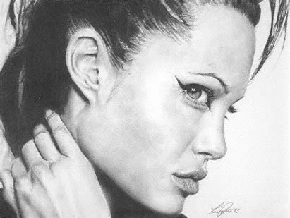 PENCIL DRAWING Angelina Jolie How To Make Portrait Of Famous Actresses