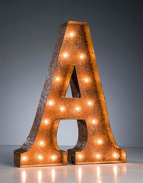 Vintage Marquee Lights Letter A By Vintagemarqueelights On Etsy 199