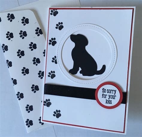 Stampin Up Happy Tails Sympathy Cards Handmade Pet Sympathy Cards