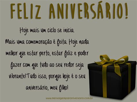 mensagens de aniversário para filho mensagem de aniversário