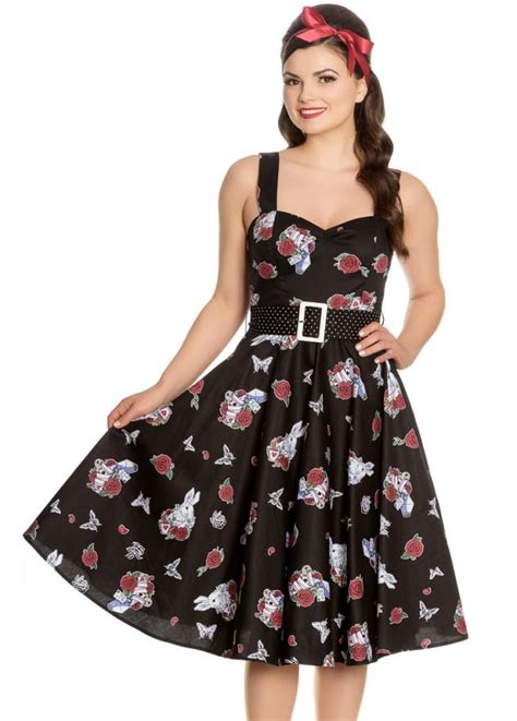 Hell Bunny Drink Me 50s Dress Attitude Clothing