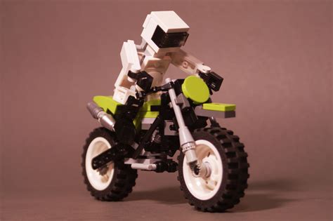 Big Dirt Bike Posable Miniland Rider Lego City Lego Truck Legos