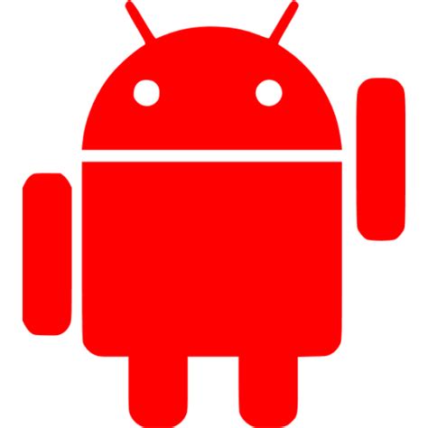 Red Android 2 Icon Free Red Android Icons