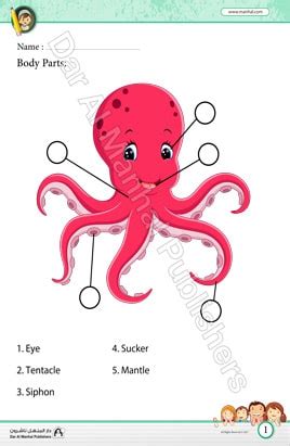 Designing and printing your own labels is simple to do with just a few clicks of your computer mouse. Body Parts - Octopus | Science WorkSheets