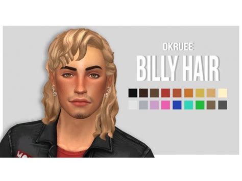 Billy Hair By Okruee Sims 4 Sims Sims 4 Mods