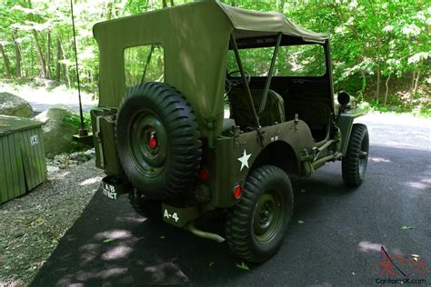 1952 Willys Jeep M38 Military Jeep Restored Classic Antique Low