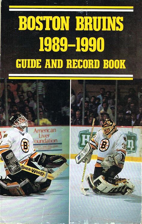 Nhl Media Guide Boston Bruins 1989 90