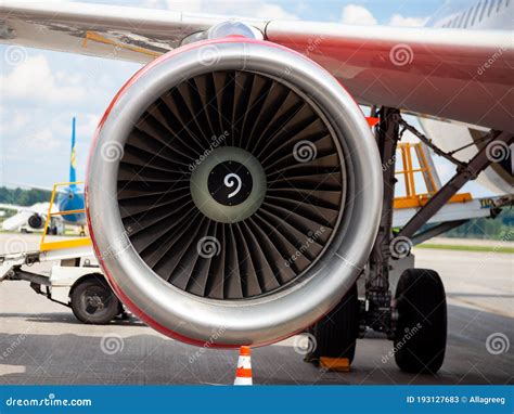 Turbine Blades Of An Aircraft Jet Engine Close Up Turbines Engine