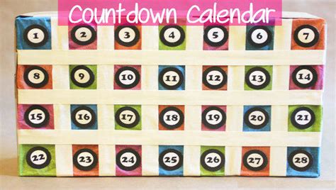 Printable Countdown Template