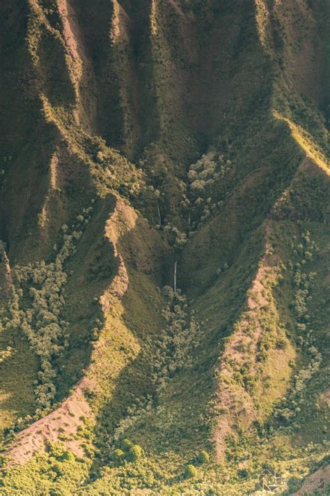 Hidden Waterfalls In The Majestic Ridges Of Kalalau Valley Kauai