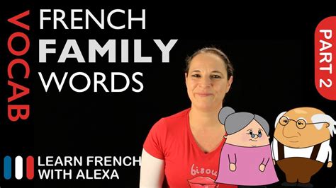 Family Words in French Part 2 (basic French vocabulary from Learn ...
