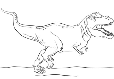 Kolorowanki dla dzieci gotowe do wydruku. Kolorowanka Jurassic Park T-Rex | Kolorowanki dla dzieci do druku