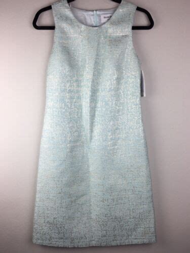 New Helene Berman London Women S Size 0 Dress Metallic Tweed With Pockets Ebay