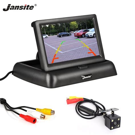 Jansite 43 Inch Foldable Car Monitor Tft Lcd Display Cameras Reverse