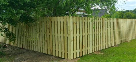 Pine Shadow Box Dog Ear Pressure Treated Wood Fence Panel