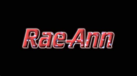 Rae Ann Logo Herramienta De Diseño De Nombres Gratis De Flaming Text