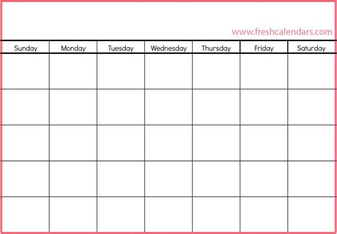 Welcome to the free printable calendar site. Free Printable Blank Calendar 2020