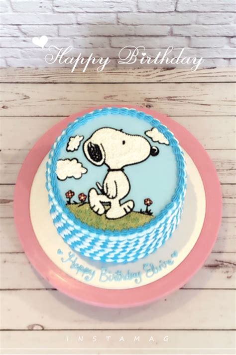 Snoopy Cake Food Drinks Homemade Bakes On Carousell