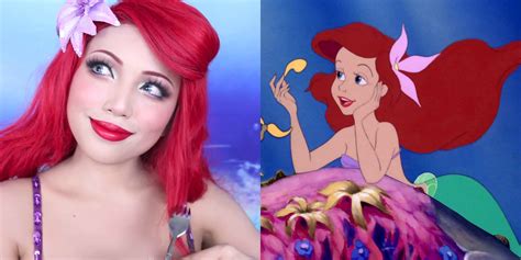 The Little Mermaid Makeup Tutorial Disney Princess Ariel Hair And Makeup