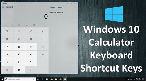 Windows 10 Calculator Keyboard Shortcut Keys Youtube