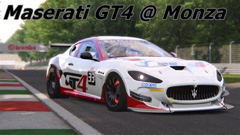 Assetto Corsa 1 7 Maserati GranTurismo MC GT4 Monza Hotlap YouTube