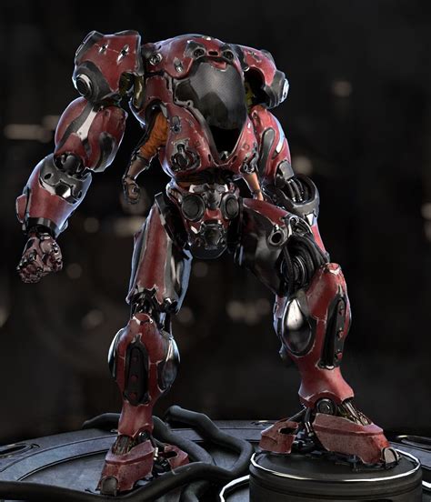 Exoskeleton By Dastr Sci Fi D Cgsociety Robot Concept Art Sci Fi Armor Armor Concept