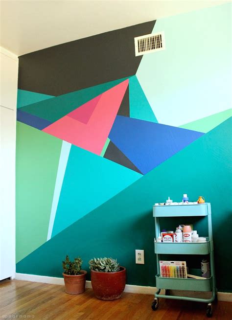 Paint This Geometric Wall Design Pearmama