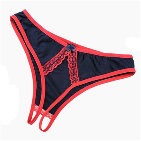 Cheapest 2018 Open Crotch Panties Womenlady Sex Lace Briefs Underwear