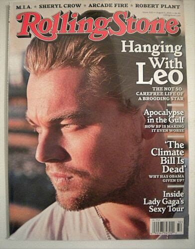 Leonardo Dicaprio Rolling Stone Magazine 2010 Lady Gaga Trikot Shore Ebay