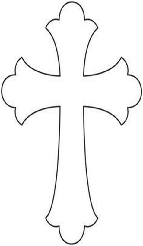 Template Of A Cross