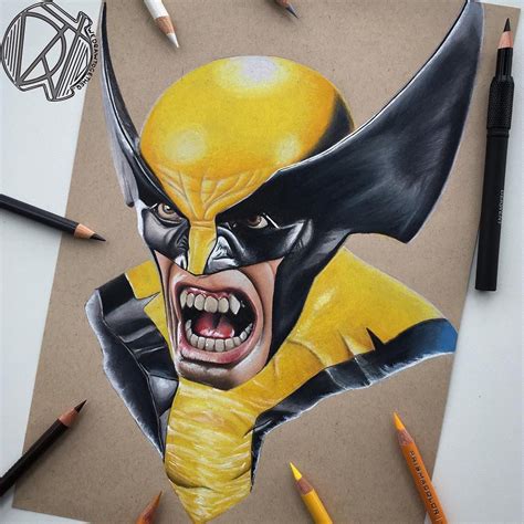 Wolverine Drawing By Cjones Art