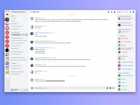 Discord Light Theme By Kevin Wilson On Dribbble