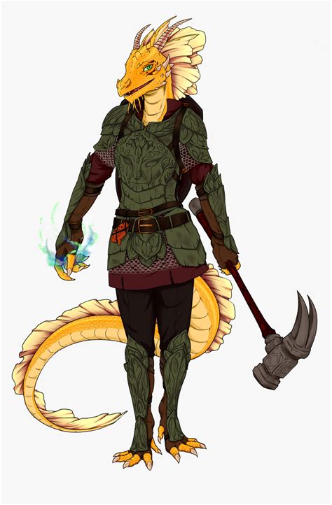 Dungeons And Dragons Dragonborn Female Hd Png Download Kindpng